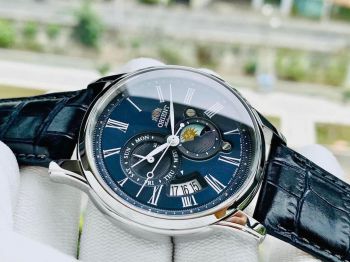 Đồng hồ ORIENT SUN AND MOON GEN 3 BLUE RA-AK0011D10B mặt xanh cô ban