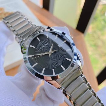 Đồng hồ Bulova Classic Black Dial Stainless Steel Mens 96B149