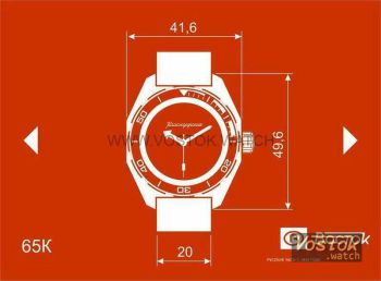 VOSTOK KOMANDIRSKIE K-65 WATCH Mechanical DIVER 200M WRIST WATCH Russian COMMANDER 24H-DIAL 2431/650546