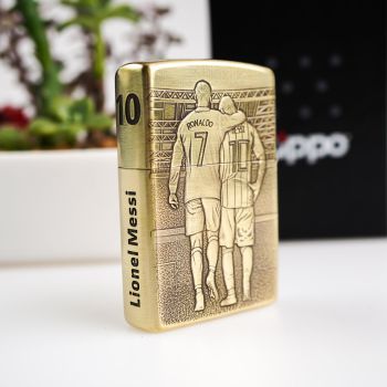 Bật lửa Zippo 252BL040 Ronaldo và Messi WC2022