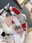 Đồng Hồ Nữ Bulova Diamond Accent Pink Leather Strap 96P197
