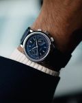 Đồng Hồ Nam Corniche Heritage Chronograph Steel With Blue Dial