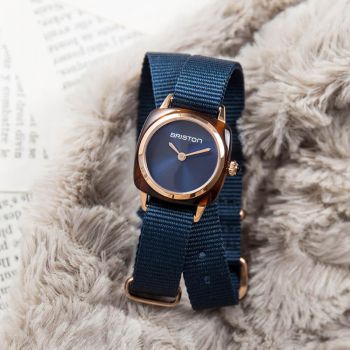 Đồng Hồ Nữ Briston Clubmaster Lady Acétate – Bleu Nuit 21924.PRA.T.33.NMB