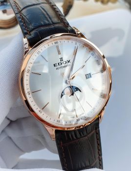 Đồng hồ Edox Moonphase 80500 37R AIR chính hãng - Thiết kế đẳng cấp, độ chính xác cao