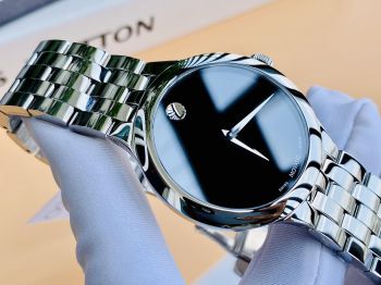 Đồng hồ Movado Museum Black - Thiết kế truyền thống tối giản đặc trưng của Movado.