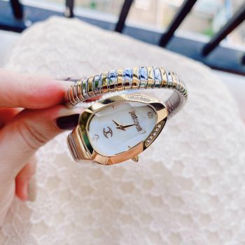 Đồng hồ JUST CAVALLI mẫu new 2023 Rắn mặt trắng