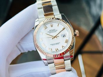 Đồng hồ Rolex Datejust 36  rose  Gold/Steel White Dial  116231