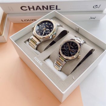 Đồng hồ Cặp Fossil siêu nét BQ2752SET mẫu mới ra của hãng - Kết hợp hoàn hảo giữa phong cách và chất lượng