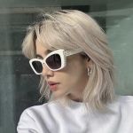 Kính Mát Nữ Chanel CH5481 Viền Ngọc Trai Cat Eye Sunglasses Màu Trắng