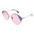 Kính Mát Nữ Fendi Cut Eye Pink Cat Eye Ladies Sunglasses FF 0341/S AVB Màu Hồng