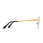 Kính Mát Louis Vuitton LV 1.1 Evidence Metal Square Sunglasses Z1584U Màu Đen Gọng Vàng Gold
