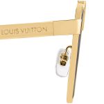 Kính Mát Louis Vuitton LV 1.1 Evidence Metal Square Sunglasses Z1584U Màu Đen Gọng Vàng Gold