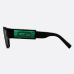Kính Mát Dior CD SU 16A0 Gemstone Edition Black Square Sunglasses With Green Malachite Finishing Details Màu Đen