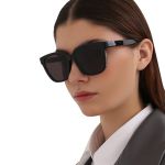 Kính Mát Balenciaga Sunglasses BB0152SA 001 Màu Đen Xám