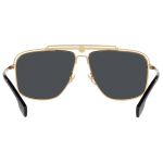 Kính Mát Versace Sunglasses VE2242 100287 Gold Màu Xám Vàng