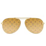 Kính Mát Louis Vuitton LV Clockwise Sunglasses Gold Monogram Z1020W Màu Vàng Gold