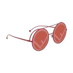 Kính Mát Fendi Eyeline Red Round Ladies Sunglasses FF 0285/S C9A/0L