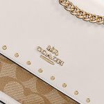 Túi Đeo Chéo Coach Klare Crossbody In Signature Canvas With Rivets Màu Trắng