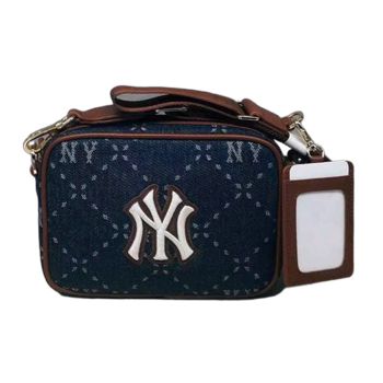 Túi MLB Monogram Hoodie Bag NY Yankees 32BGPB111-50I Màu Trắng