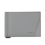 Ví Nam Pedro Leather Bi-Fold Card Holder with Money Clip PM4-25940090 Màu Xám