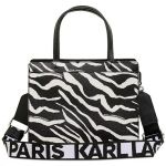 Túi Đeo Chéo Nữ Karl Lagerfeld Paris Maybelle Satchel Màu Đen Trắng