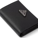 Ví Nữ Prada Small Saffiano Leather Wallet 1MV021_QHH_F0632 Màu Đen