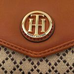 Ví Nữ Tommy Hilfiger TH Logo Signature Wallet - Brown Màu Nâu