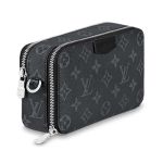 Túi Đeo Chéo Nam Louis Vuitton LV M81260 Alpha Wearable Wallet Màu Đen Xám