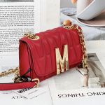 Túi Đeo Chéo Nữ Moschino Mini Quilted Bag With Shoulder Strap Màu Đỏ