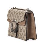 Túi Đeo Chéo Nữ Gucci Dionysus GG Supreme Mini Bag Màu Nâu