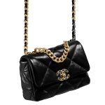 Túi Đeo Chéo Nữ Chanel CC 19 Flap Bag Màu Đen