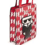 Túi Đựng Điện Thoại Nữ Karl Lagerfeld Maybelle Monogram Cell Phone Bag Màu Đỏ Trắng