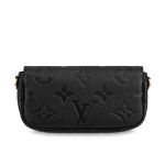 Túi Đeo Chéo Nữ Louis Vuitton LV Wallet On Chain Ivy M82154 Màu Đen