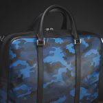 Cặp Montblanc Leather Goods Sartorial Document Case Small Camouflage Blue ID 118668 Màu Xanh Blue