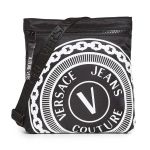 Túi Đeo Chéo Nam Versace Jeans Couture V Emblem Crossbody Bag Màu Đen