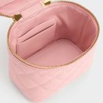 Túi Đeo Chéo Nữ Charles & Keith CNK Nezu Quilted Boxy Bag Light Pink CK2-80271114 Màu Hồng