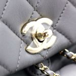 Balo Chanel Small Backpack Lambskin & Gold Màu Xám