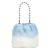 Túi Xách Nữ Charles & Keith CNK Aldora Beaded Handle Furry Bucket Bag Light Blue CK2-10781947 Màu Xanh Trắng