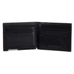 Ví Tommy Hilfiger Men's Genuine Leather Wallet With Multiple Card Slots Màu Đen