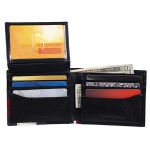 Ví Tommy Hilfiger Men's Genuine Leather Wallet With Multiple Card Slots Màu Đen