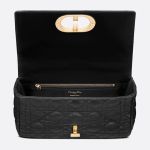 Túi Đeo Chéo Dior Medium Dior Caro Bag Black Supple Cannage Calfskin Màu Đen