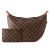 Túi Đeo Chéo Nữ Louis Vuitton LV Loop Hobo Monogram Canvas Brown M46311 Kèm Ví Màu Nâu