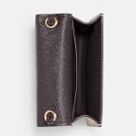 Túi Đeo Chéo Coach Crossgrain Leather Mini Wallet On Chain In Metallic Pale C0059 Màu Vàng Gold