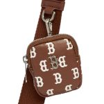 Túi Đeo Chéo MLB Classic Monogram PU Emboss Mini Cross Bag Boston Red Sox 3ACRS092N-43BRD Màu Nâu