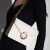 Túi Đeo Chéo Nữ Charles & Keith CNK Joelle Ring Push-Lock Envelope Shoulder Bag CK2-20781657 Màu Trắng Kem