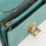 Túi Đeo Chéo Pedro Lizard-Effect Leather Shoulder Bag Turquoise PW4-36500003 Màu Xanh Ngọc
