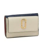 Ví Nữ Marc Jacobs Snapshot Mini Tri-fold Leather Wallet M0013597-178 Màu Be Navy