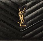 Túi Đeo Chéo Nữ Yves Saint Laurent YSL Envelope Chain Wallet Màu Đen