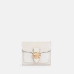Ví Nữ Coach Georgie Small Wallet In Refined Pebble And Smooth Leather 7250 Chalk Màu Trắng