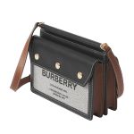 Túi Đeo Chéo Burberry Mini Horseferry Print Title Bag With Pocket Detail Màu Đen